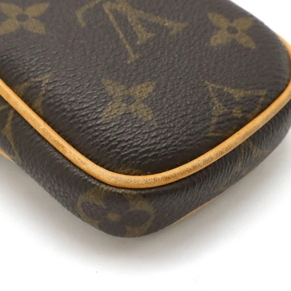 LOUIS VUITTON Authentic Brown Monogram Pochette Pouch - Picture 4 of 9